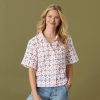 Kenna Embroidered Eyelet Shirt